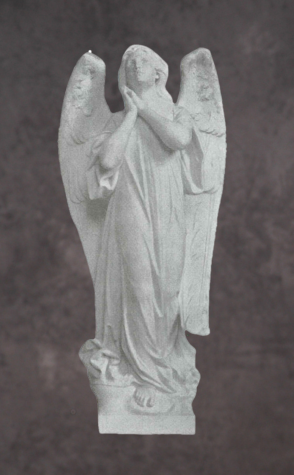 Heavenly Angel Italian Marble Sculpture - 48”H