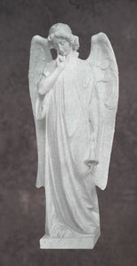 Angel in Repose Marble Sculpture - 72”H