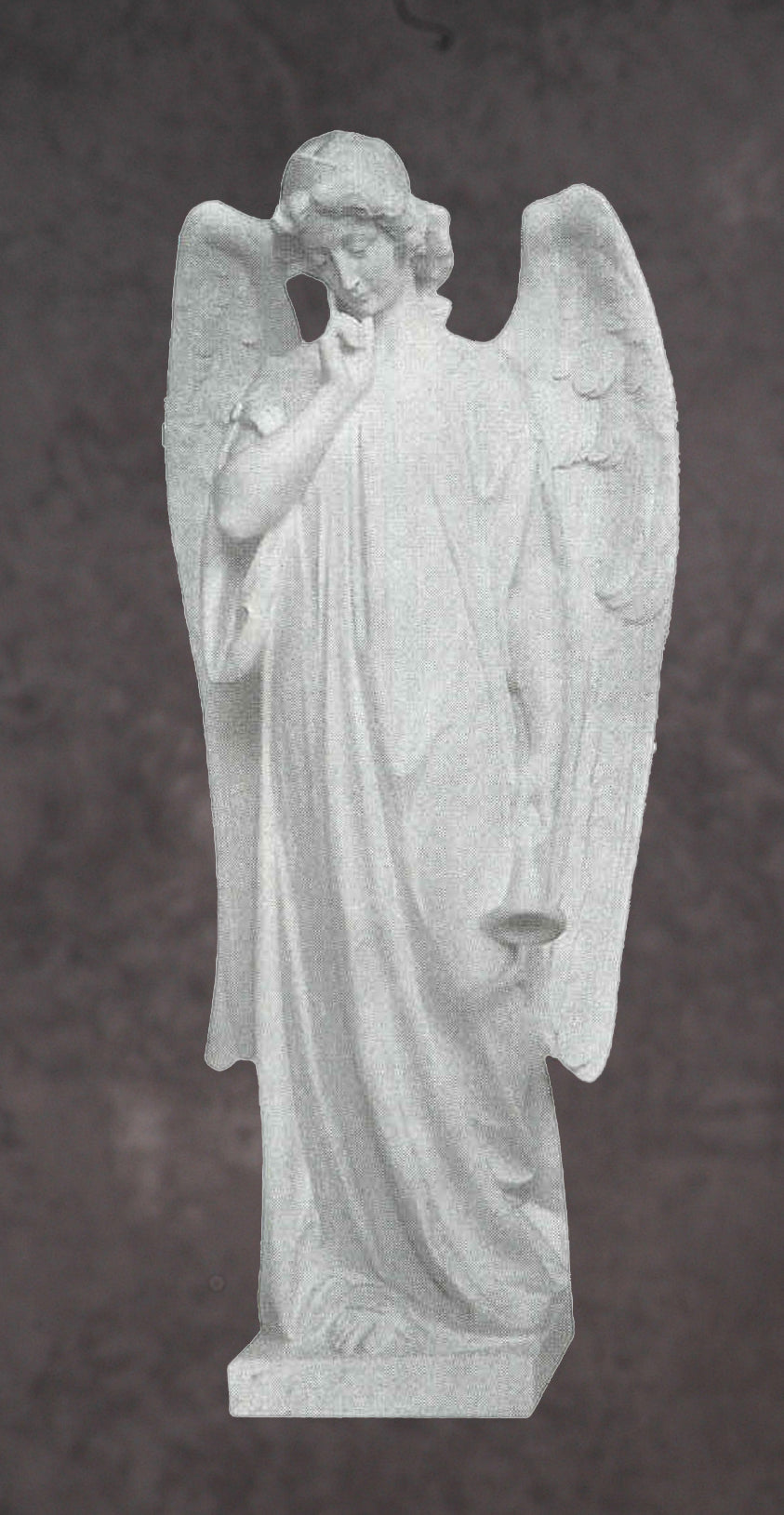 Angel in Repose Granite Sculpture