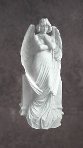 Male Angel Italian Marble Sculpture - 72”H