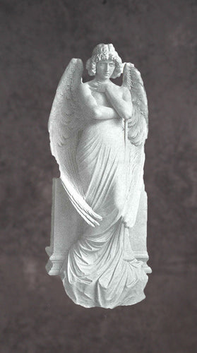 Male Angel Granite Statue - 72”H