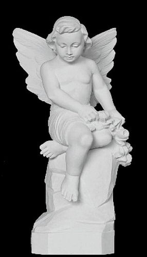 Angel of Peace Marble Statue - 18”H