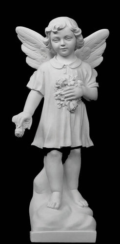 Angel of Peace Marble Statue - 24”H