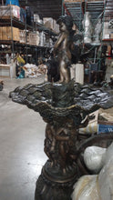 Load image into Gallery viewer, Classical Bronze Cherub Fountain - 79”H