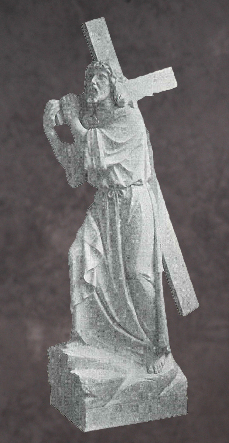 Jesus at Calvary Marble Statue - 60”H