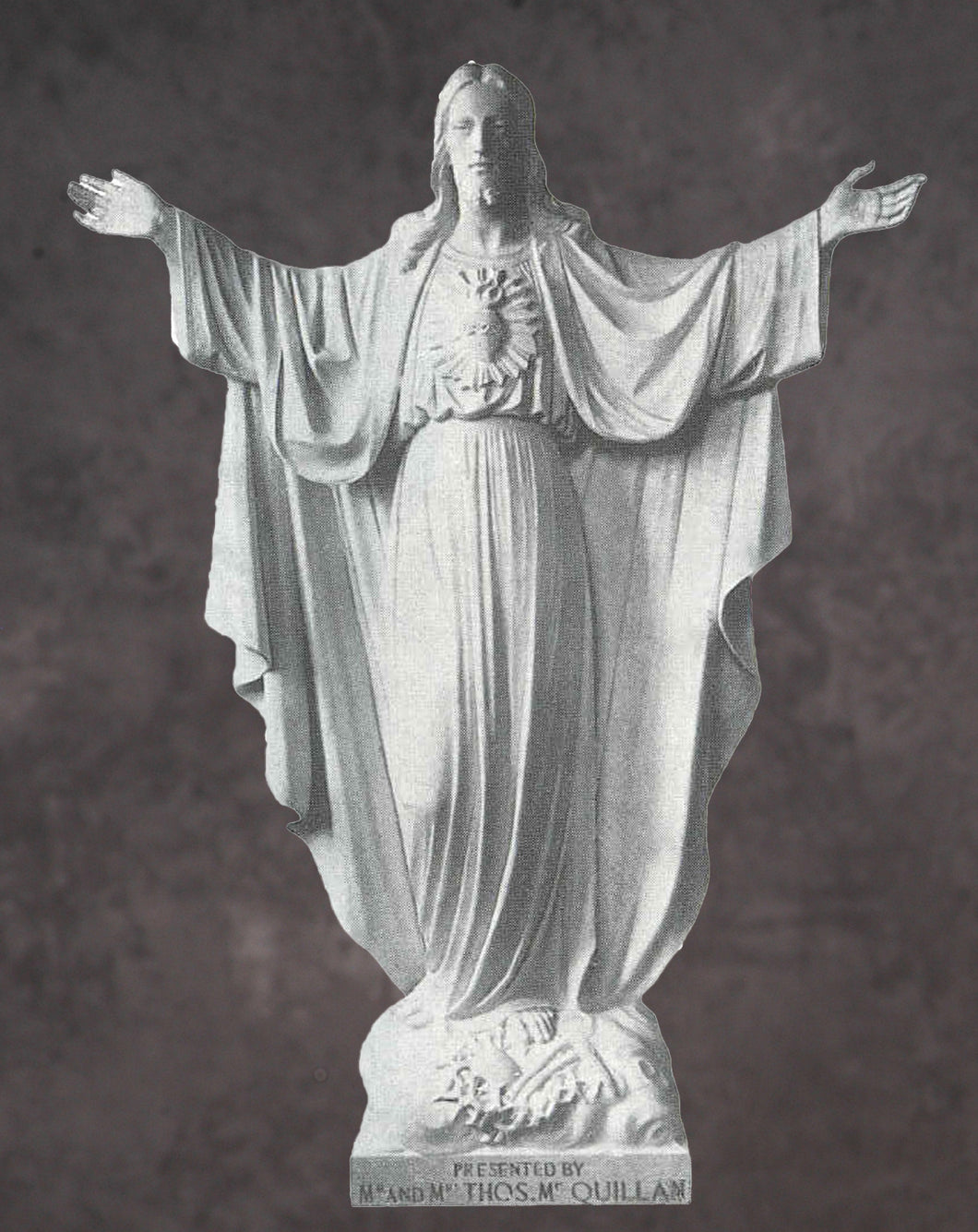 Sacred Heart of Jesus Marble Statue Style 6 - 60”H