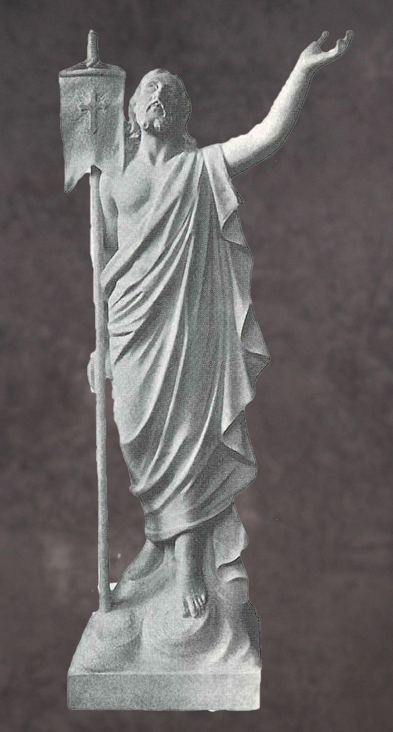 The Risen Christ Marble Statue - 60”H