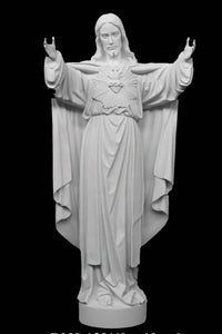 Sacred Heart of Jesus Marble Statue - 31”H