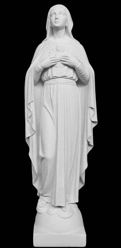 Sacred Heart of Mary Granite Statue from Italy