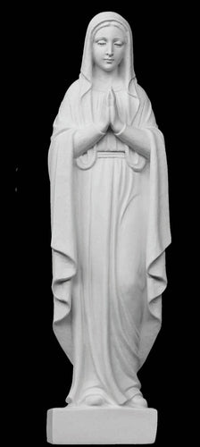 Our Lady Of Grace Outdoor Marble Statue - 16”H