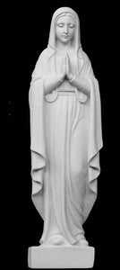 Our Lady Of Grace Outdoor Marble Statue - 16”H