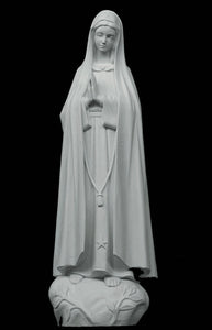 Our Lady of Fatima Marble Statue - 24”H