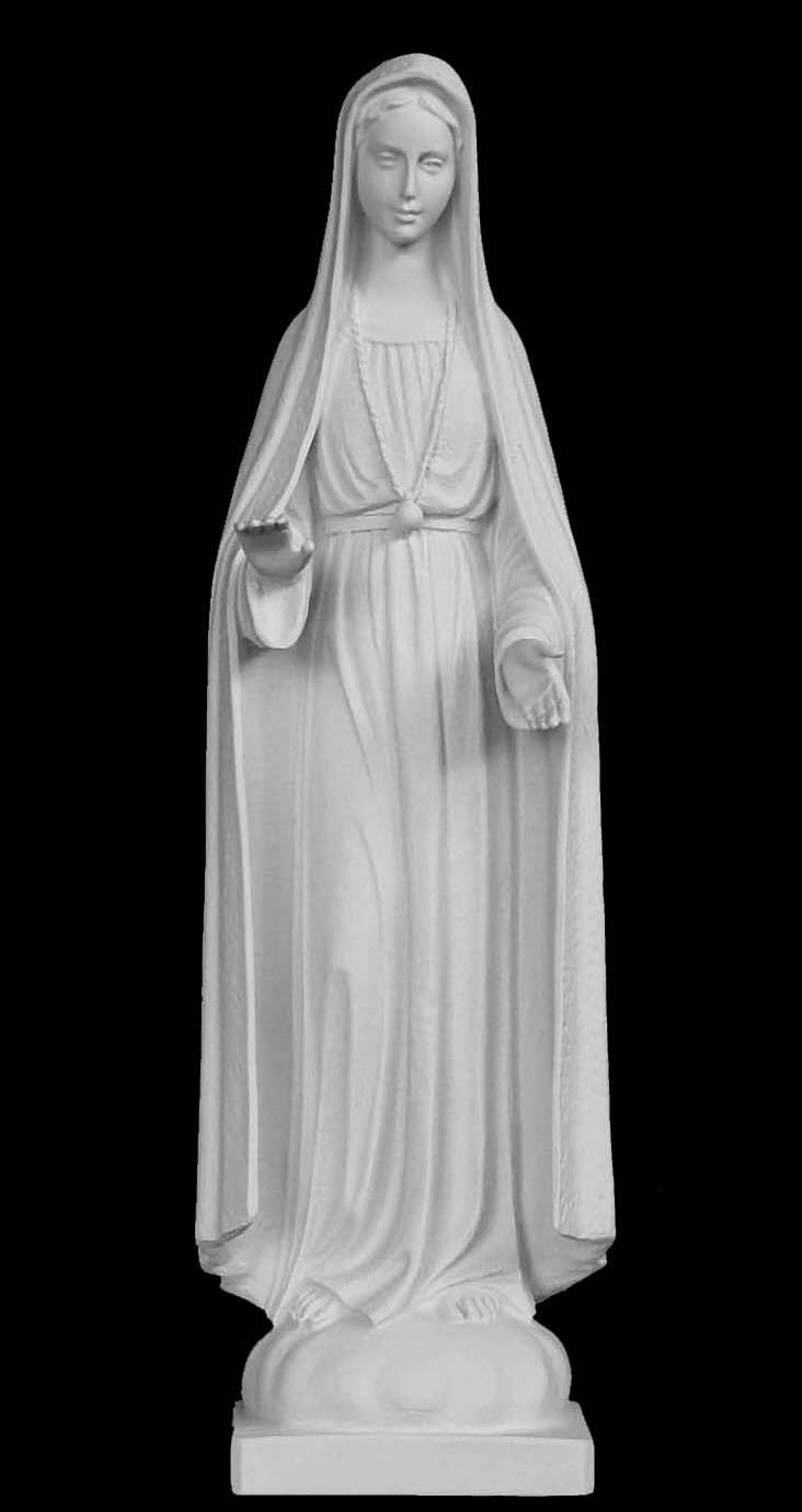 Our Lady of Fatima Marble Statue - 24.4”H