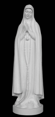 Our Lady of Fatima Marble Statue - 33”H