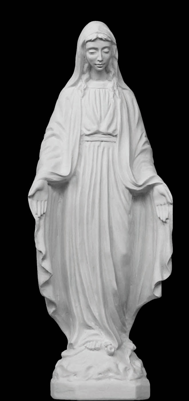 Our Lady of Grace Marble Statue - 12”H