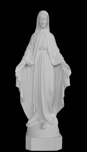 Our Lady of Grace Outdoor Marble Statue - 24”H