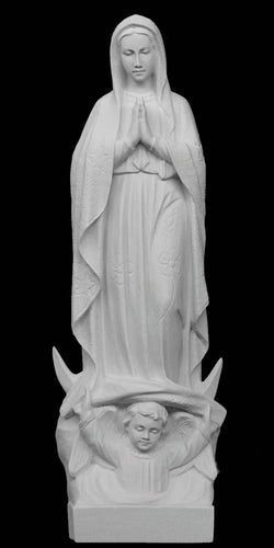 Our Lady of Guadalupe Italian Marble Statue - 14”H