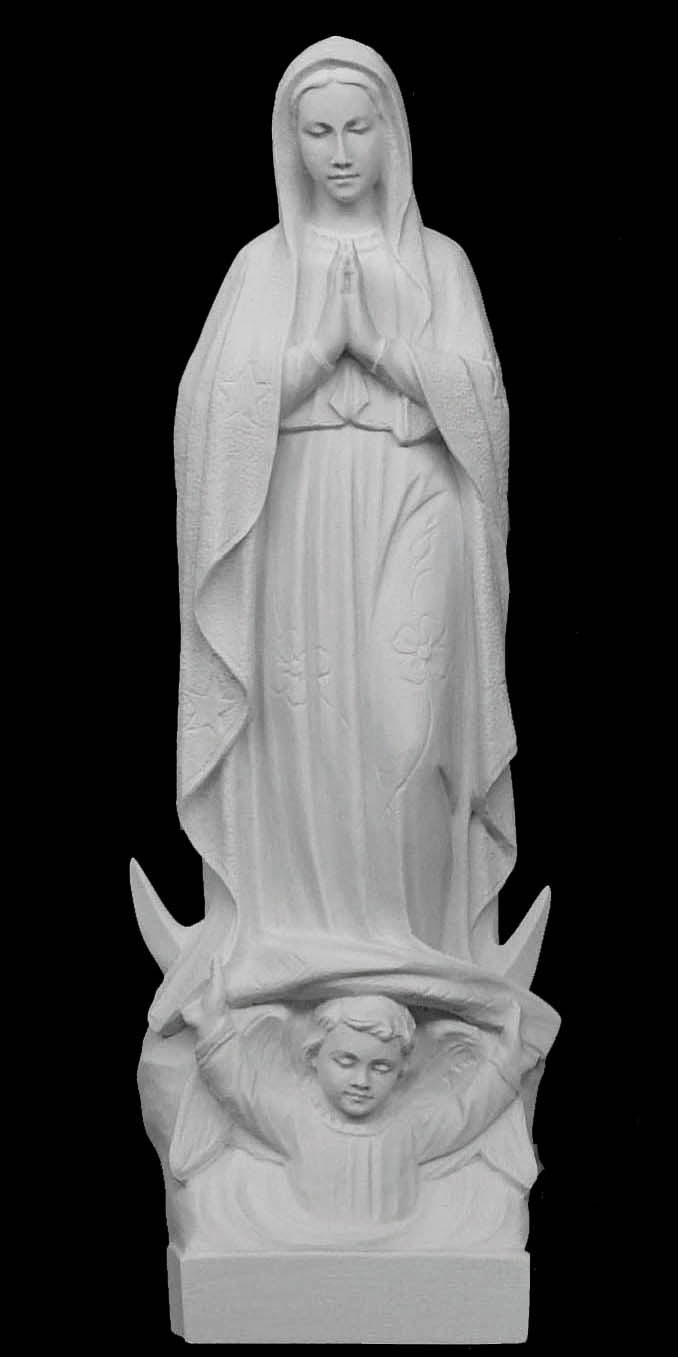 Our Lady of Guadalupe Italian Marble Statue - 18”H