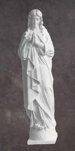 Our Lady of Grace Granite Statue Style 1 - 72”H