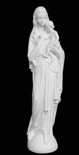 Load image into Gallery viewer, Blessed Virgin Mary with Baby Jesus Marble Statue - 48”H