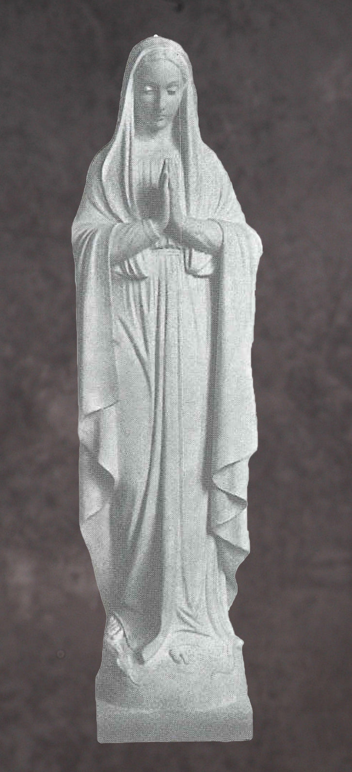 Blessed Virgin Mary Marble Statue Style 1 - 12”H