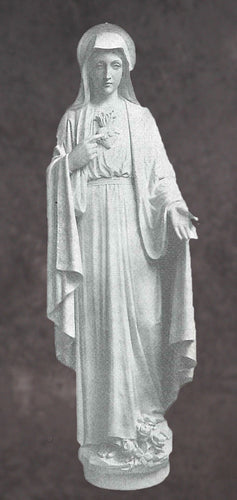 Sacred Heart of Mary Granite Statue Style 1