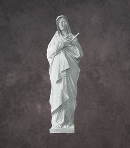 Our Lady of Sorrows Marble Statue - 60”H
