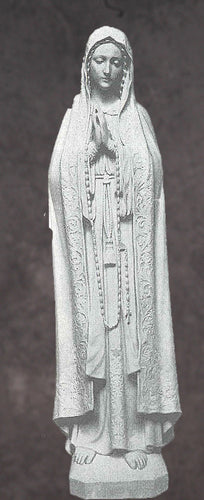 Our Lady of Fatima Granite Statue Style 1 - 72”H