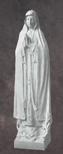 Our Lady of Fatima Granite Statue Style 2 - 72”H