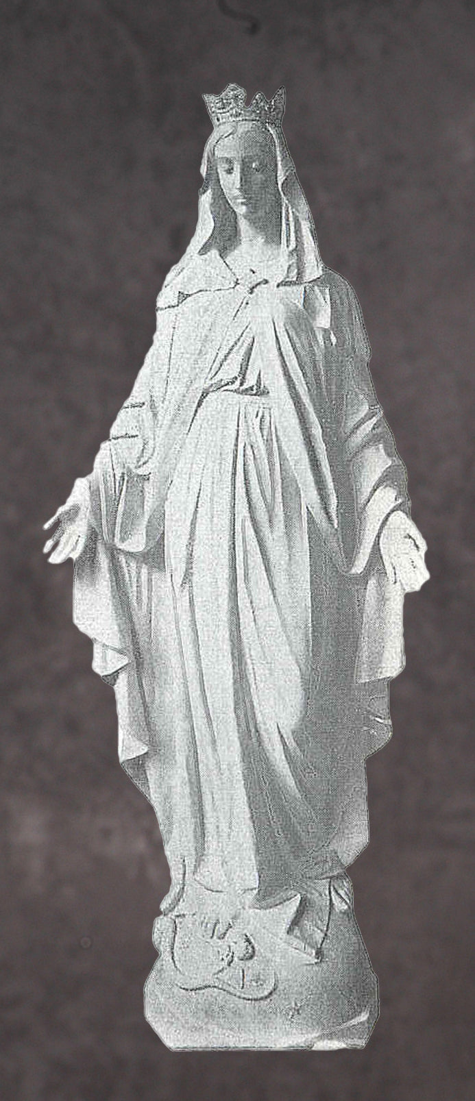 Mary Queen of Heaven Marble Statue Style 3 - 72”H