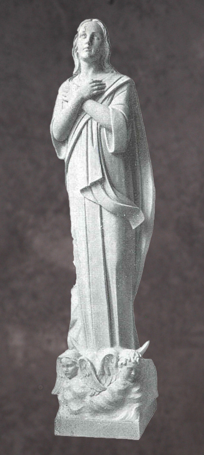 Our Lady of the Immaculate Conception Marble Statue Style 3 - 60”H