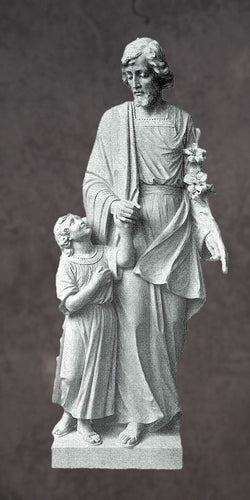 Saint Joseph With Child Granite Statue Style 1