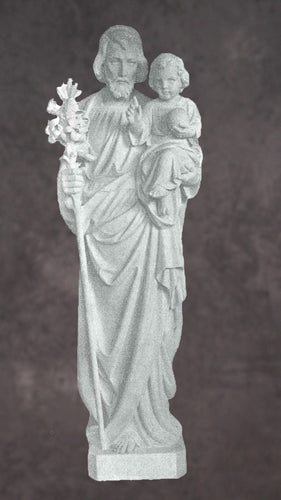 Saint Joseph With Child Granite Statue Style 2