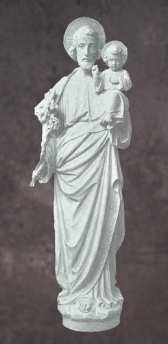 Saint Joseph With Child Marble Statue Style 4 - 72”H