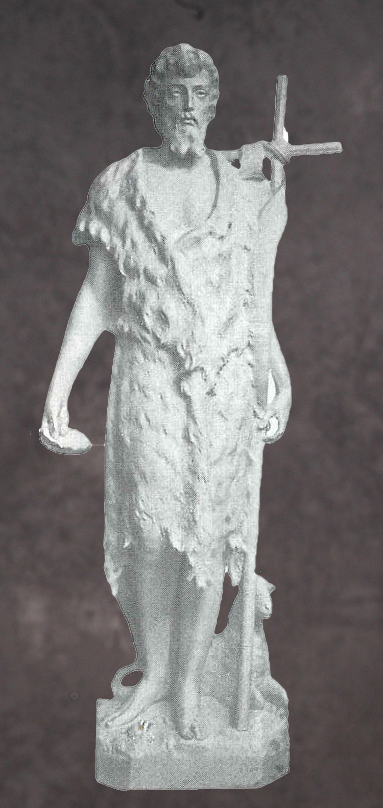 Saint John the Baptist Marble Statue Style 2 - 12”H