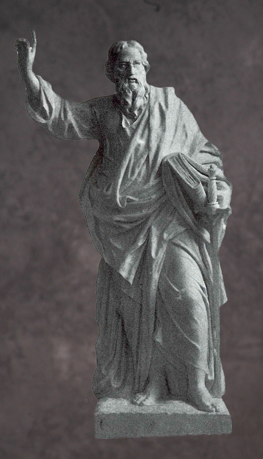 Saint Paul the Apostle Marble Statue Style 2 - 36”H