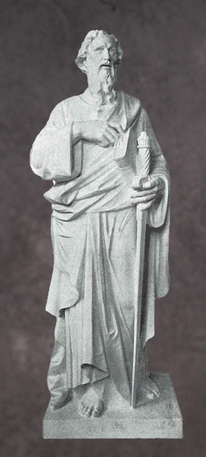 Saint Paul the Apostle Marble Statue Style 5 - 60”H