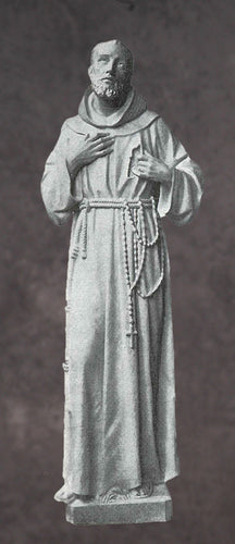 Saint Francis Marble Statue Style 2 - 60”H