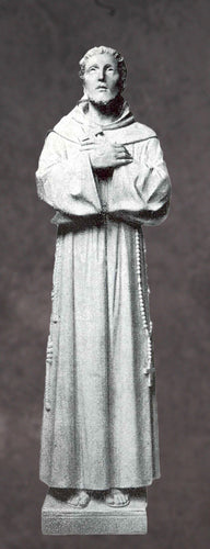 Saint Francis Marble Statue Style 4 - 72”H
