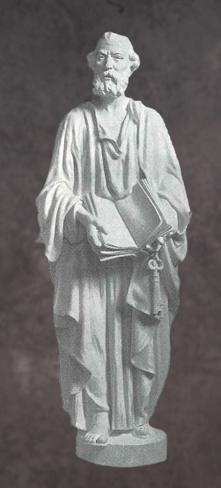 Saint Peter Marble Statue Style 1 - 12”H