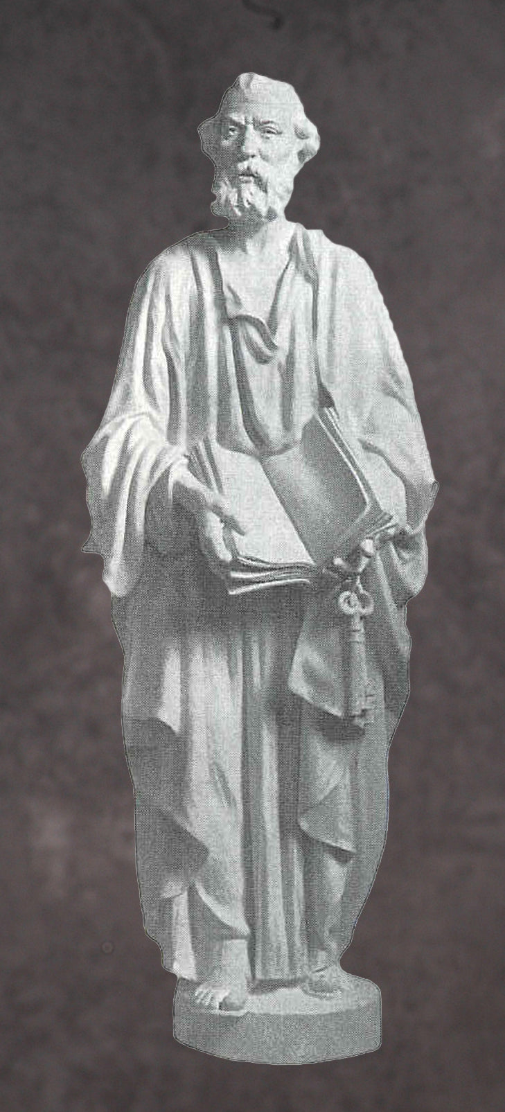Saint Peter Marble Statue Style 1 - 60”H