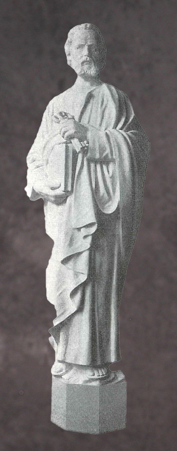 Saint Peter Marble Statue Style 2 - 72”H