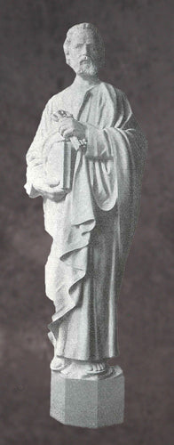 Saint Peter Marble Statue Style 2 - 12”H