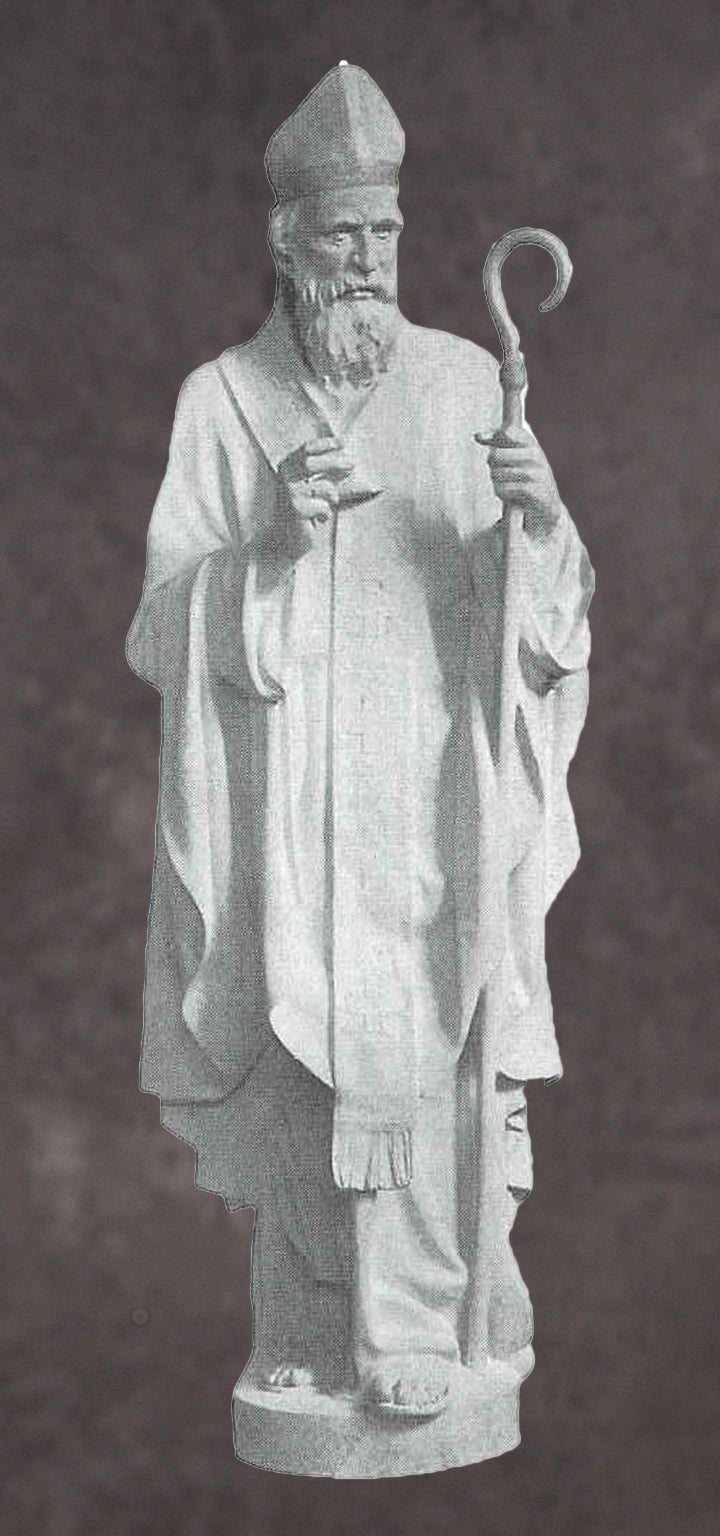 Saint Nicholas of Bari Marble Statue Style 1 - 60”H