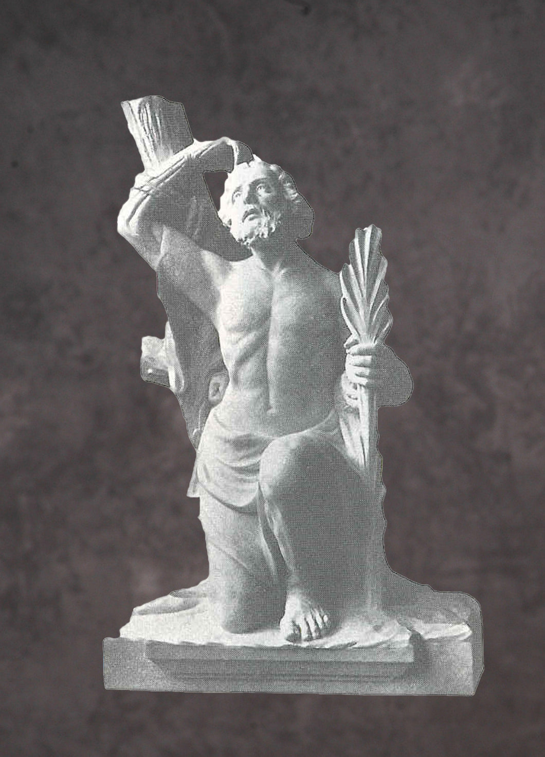 Saint Bartholomew Marble Statue - 12”H