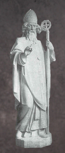 Saint Patrick Marble Statue Style 2 - 60”H