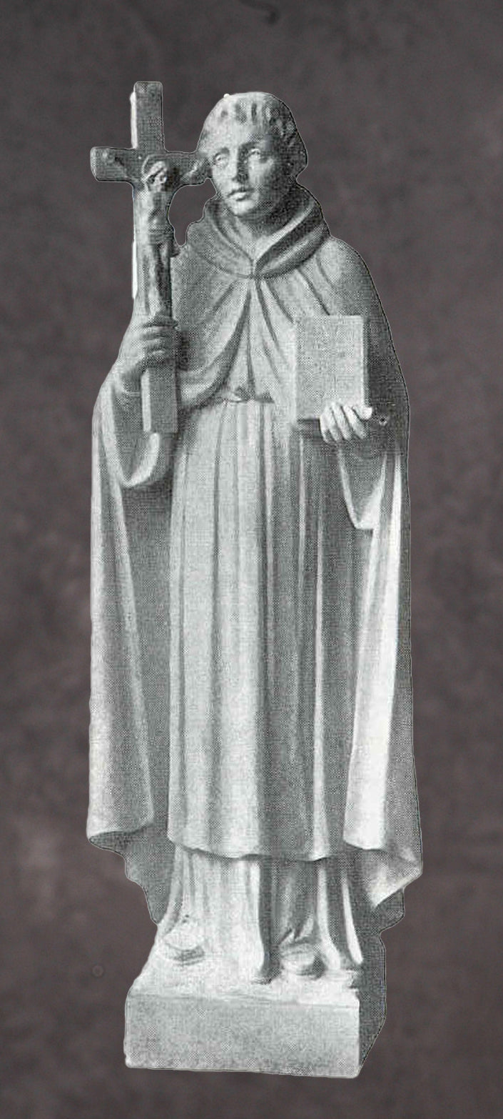 Saint Peregrine Marble Statue - 12”H