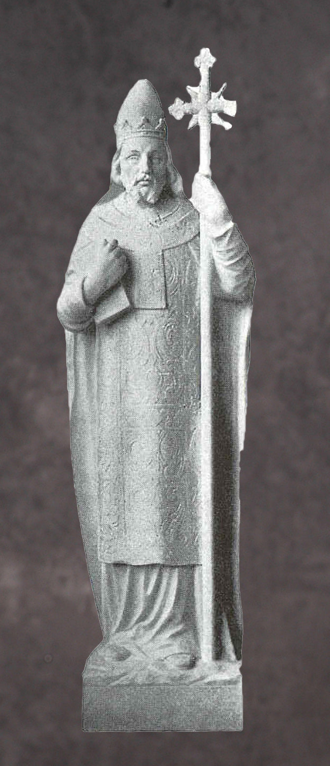 Saint Sixtus II Marble Statue - 60”H