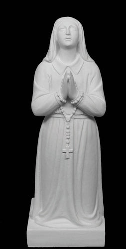 Saint Bernadette Marble Statue - 14”H