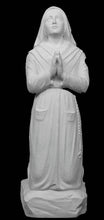 Load image into Gallery viewer, Saint Bernadette Solid White Marble Statue